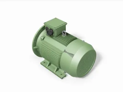 250M B35 Top 4-8 Pole IEC electric motor - 3D CAD model 3D model