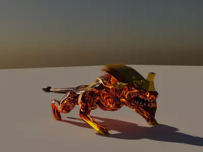 monster lizard  3D model