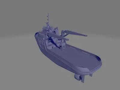 multipurpose tugboat miniature 3D print model