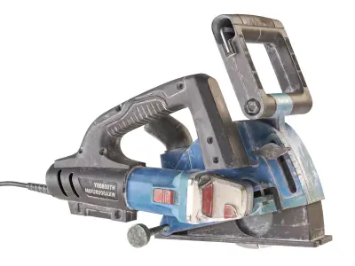 Old used dusty wall chaser saw electrical Cut Off Saw tool da1 Low-poly 3D model