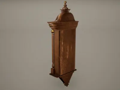 Wall Clock Low poly Game Ready  Low-poly 3D model