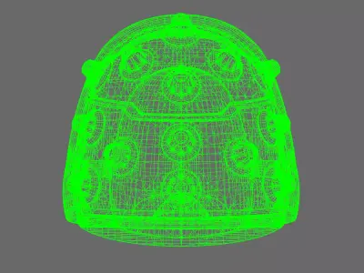 Space Knights V4 Savage Studded Shoulder Pads Type B 3D print model