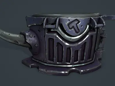 Chest anvil Low-poly 3D model