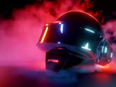 Daft punk Thomas Bangalter helmet 3D model
