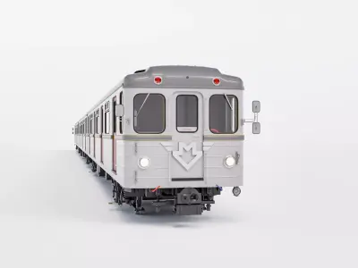 Ecs 81 Prague metro train set - Metro Praha 3D model