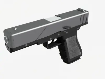 Pistol 3D model 7