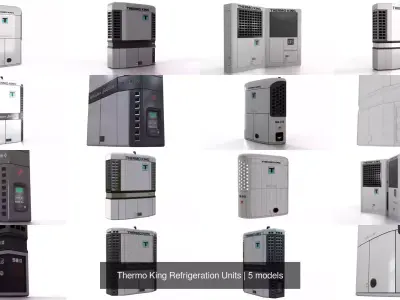 Thermo King Refrigeration Units 3D Model Pack