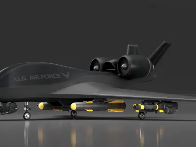Future Drone Global Hawk  GI 3D model  Low-poly 3D model