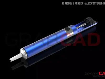 Desoldering Pump Tool Free 3D model