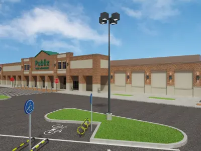 Retail Store Building 3D model order