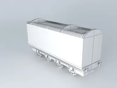 Eco Rail TrackNo. 2004 TenderDummy Old Steam Days Free 3D model
