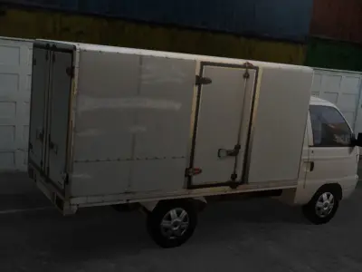 Hafei Ruiyi Box Truck Free low-poly 3D model