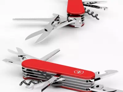 Swiss Army Knife 3D model get