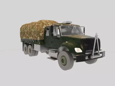 Military Truck 3D Model - High Quality Game Ready Detailed 3D model