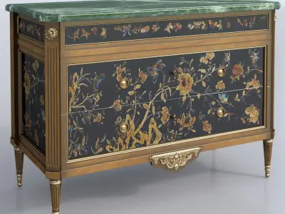 Taillardat 4 chest of drawers set 3D model