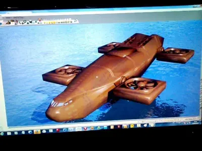 quadricopter  commercial   military Low-poly 3D model