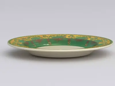 Antique and vintage plate v7 3D model