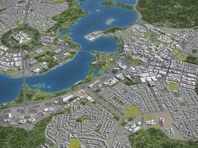 Canberra Low-poly 3D model