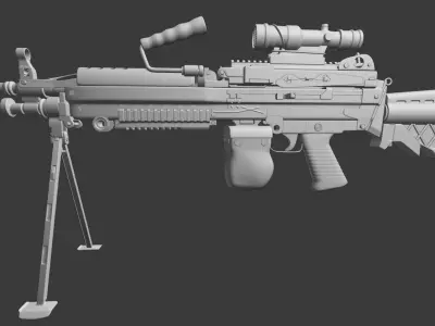 M249 Gun 3D model
