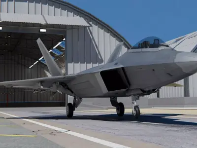 Lockheed Martin F-22 Raptor 3D model