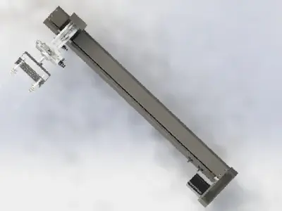 A suction device containing x-axis tool  and cyliner 3D model