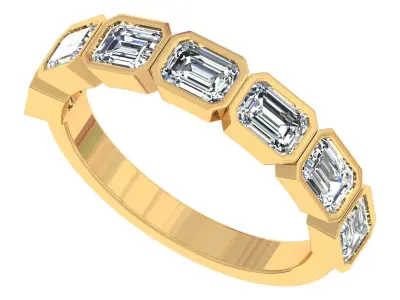 Emd Stone Bezel Set Band 3D print model