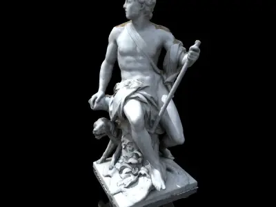 Chasseur sculpture Free 3D model