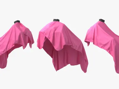  Salon Hair Cutting Cape Pink 