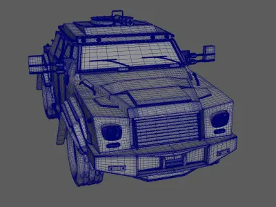 Military Vehicule TERRADYNE 3D model
