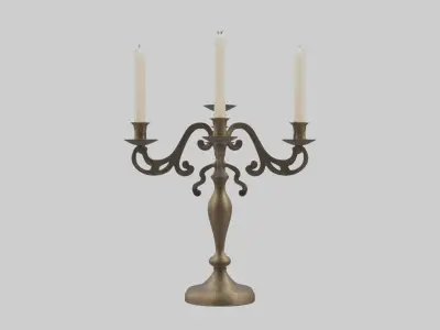 Candelabra Model 1 Low-poly 3D model