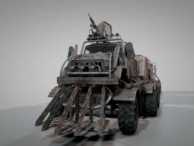 Post Apocalyptic Survival Truck 3D model