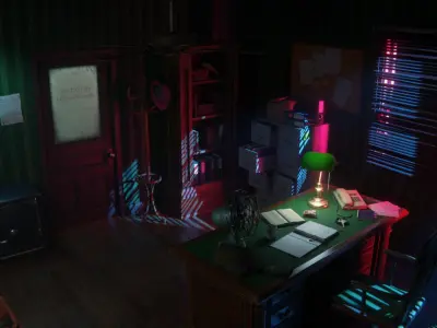 Detective Office 3D model