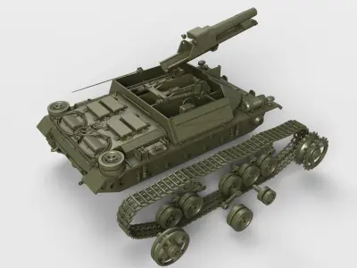 sIG 33 auf Fahrgestell Panzerkampfwagen III 3D print model