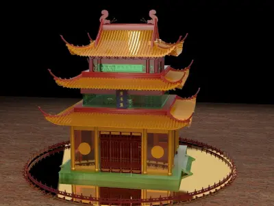 Chinese ancient house  3D model