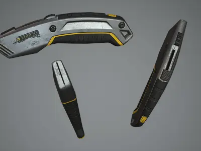 Utility Knife Low-poly 3D model purchase