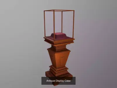 Antique Display Cases 3D Model Pack