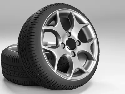 Carre Car 419 Wheels 3D model