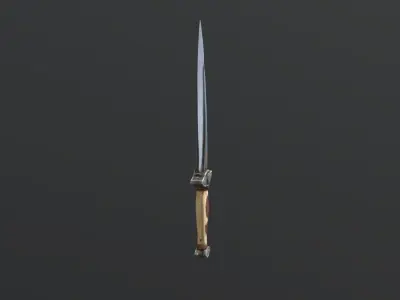 Dagger Game-Ready 3D Weapon Model Low-poly 3D model