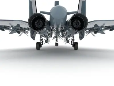 sukhoi fighter jet f15 f16 3D model