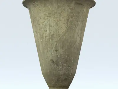 Dump High Poly old metal cup 3D model