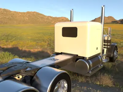 Peterbilt 359 Low-poly 3D model
