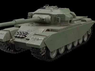 Centurion Mk3 Tank Low-poly 3D model