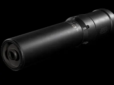 Nosler SR-30TI Supressor Low-poly 3D model