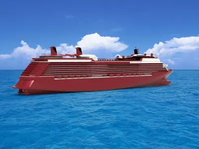 cruise ship 3D model