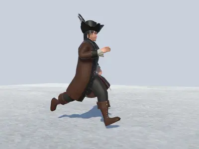 Pirate 1 Avatar  Low-poly 3D model