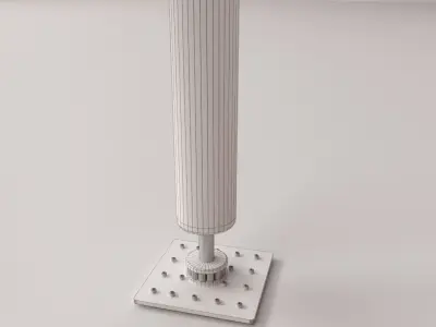 Suction Stand Punching Bag 3D model