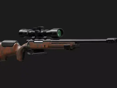 Modern Hunting Rifle 3D model