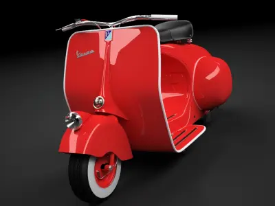 Scooter Vespa 98 1946 3D model