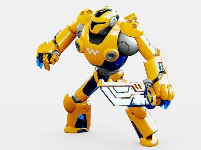 BATTLE DROID KORAH Rigged for Unreal Engine - Unity - MIXAMO  Free 3D model