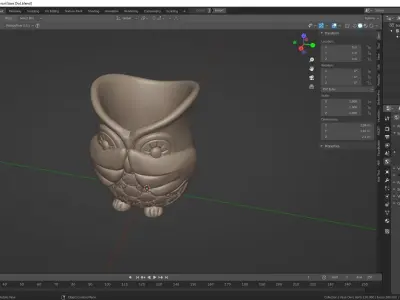 Vase Owl Free 3D print model